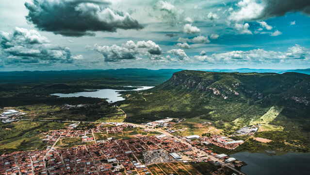 Sert&atilde;o Caatinga Serra Talhada Pernambuco Triunfo Pernambucano Paisagem Cidade Igreja Lampi&atilde;o Natureza Constru&ccedil;&atilde;o Xaxado Forr&oacute; PE Brazil Viagem Drone