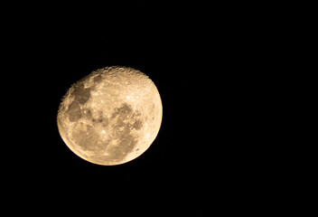 full moon over black