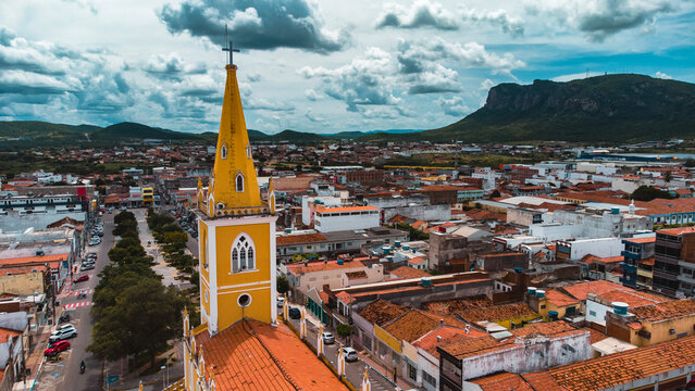 Sert&atilde;o Caatinga Serra Talhada Pernambuco Triunfo Pernambucano Paisagem Cidade Igreja Lampi&atilde;o Natureza Constru&ccedil;&atilde;o Xaxado Forr&oacute; PE Brazil Viagem Drone