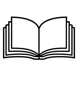 Roman offenes Buch Seiten 