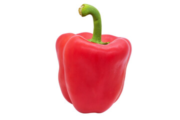 image of a red bell pepper isolated