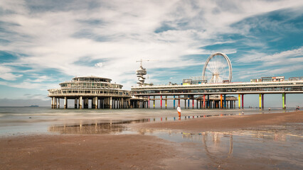 Beach of Scheveningen in The Netherlands