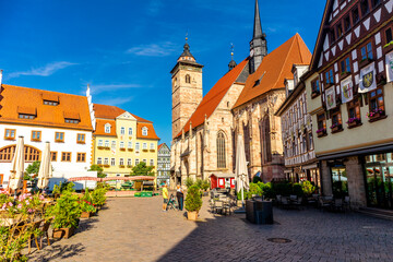 Obraz premium Ein Tag in der schönen Fachwerkstadt Schmalkalden mit all ihren Facetten - Thüringen