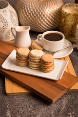 Alfajores traditional sweet cookies dessert filled food