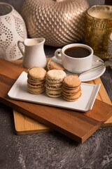 Alfajores traditional sweet cookies dessert filled food