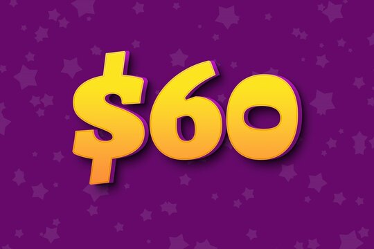 60 sixty Dollar usd price sale offer. texture design