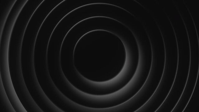 Background of pulsating rings. Motion. Beautiful rings pulsate in rhythm of beat or tempo. Musical bit of the speakers in form of rings