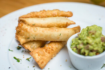 Tequenos venezuelan snack food fried dough filled