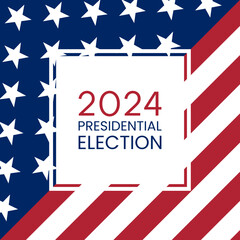 United States of America Presidential Election 2024. Vector illustration