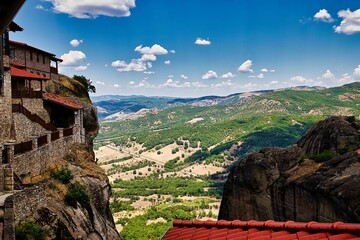Kloster in den Bergen, Meteora Griechenland