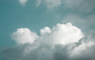 Clouds in the blue sky background