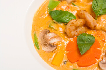 Shrimp sauce ravioli pasta restaurant gourmet food
