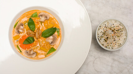 Shrimp sauce ravioli pasta restaurant gourmet food
