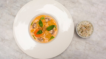 Shrimp sauce ravioli pasta restaurant gourmet food
