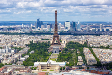 Paris Eiffel tower travel traveling landmark from above in France