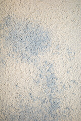 Abstract gray and blue background. Wall building Close up. Rough surface plaster with copy space for design or food photo background.