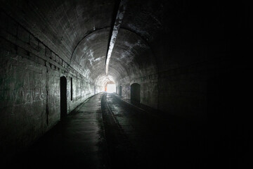 Fototapeta na wymiar tunnel of light