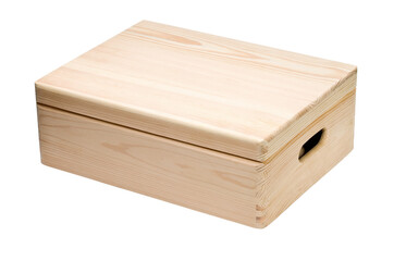 empty wooden crate isolated