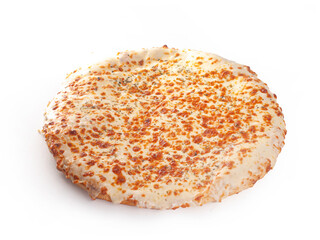 Delicious ready to eat pizza isolated white background junk food