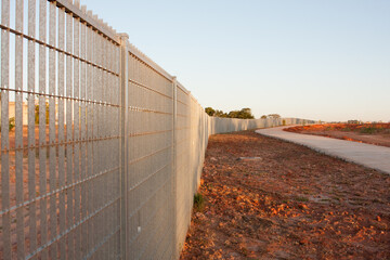 The Heavy Duty Metal Fencing that goes around all of Brule Marx Park in the Northwest of Brasilia, Brazil