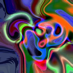 abstract illustration of color screensaver for desktop