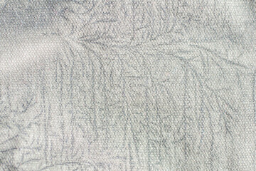 Jeans close up background. denim stitching.