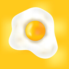  Scrambled eggs on a white background. Egg.