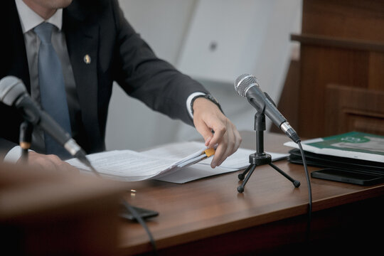 trial in the courtroom of the Russian Federation