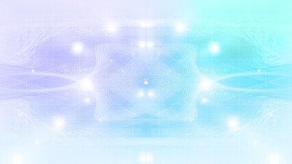 Abstract neon gradient grid shape background image.