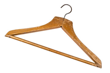 Old wooden coat hanger