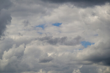 Background with big white clouds. Clouds background