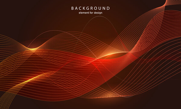 Abstract wave element with perspective mesh with depth of field effect for design. Grid. Digital equalizer. Stylized line art background. Colorful shiny waves with lines. Curved wavy line. Vector