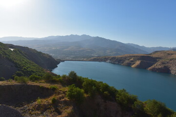 Fototapeta na wymiar lake in the mountains of peninsula
