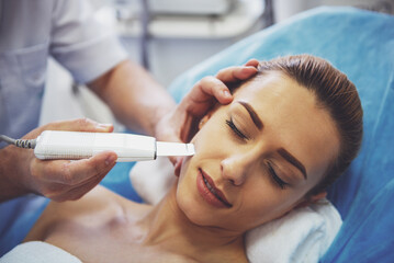 Woman at the cosmetician