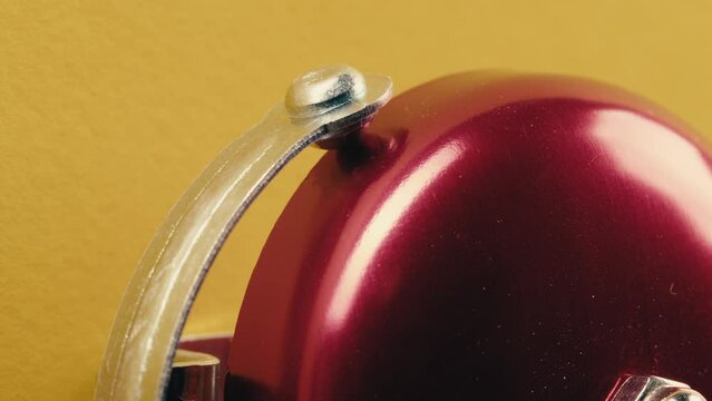 Red Bell Ringing. Back to school concept. 