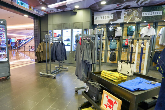 KUALA LUMPUR, MALAYSIA - CIRCA JANUARY, 2020: interior shot of Oakley store in Suria KLCC shopping mall in Kuala Lumpur.
