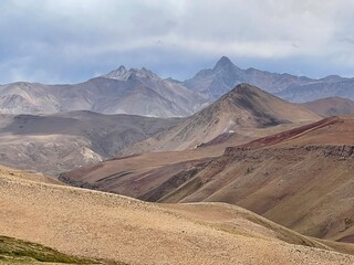 Wild, mountain, pastures in the Andes Mountains of Argentina
