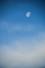 Naklejka na ściany i meble moon over clouds