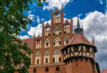 Obraz premium Malbork Castle, capital of the Teutonic Order in Poland 