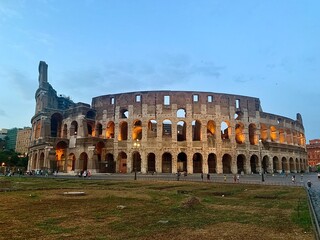 Fototapeta na wymiar Photo Colisee rome italie