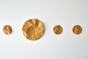 Brown Circle paper dots