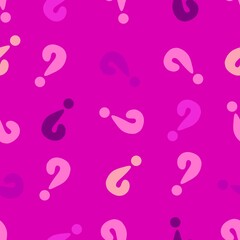 Obraz premium Back to school seamless question marks pattern for kids clothes print and notebooks and wrapping paper