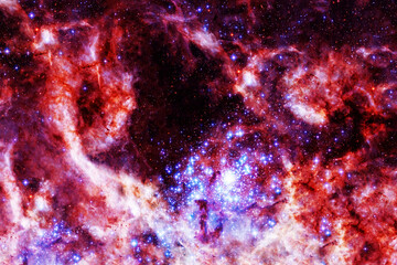 Bright, beautiful space nebula. Elements of this image furnished by NASA