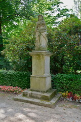 Fototapeta premium The Allegory of Spring statue in Mercandino´s gardens in Klatovy