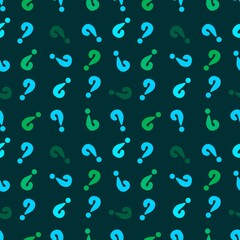 Back to school seamless question marks pattern for kids clothes print and notebooks and wrapping paper