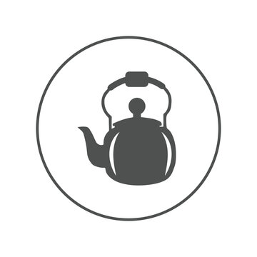 recommend clip art: Kitchen tea kettle pot icon | Circle version icon |
