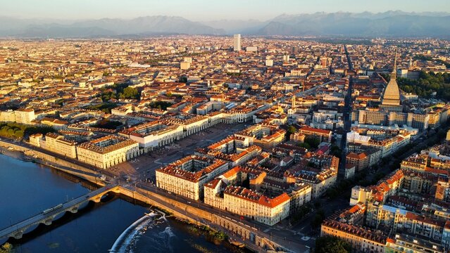 drone photo Turin Italie europe
