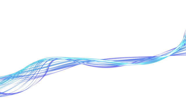Blue and purple flowing lines abstract overlay