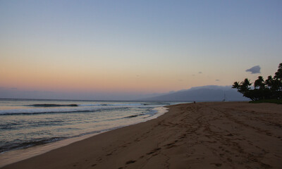 sunset at the beach