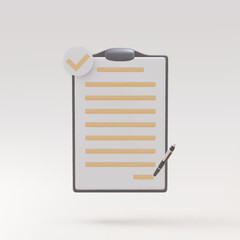 3d realistic Copywriting, writing icon. Creative writing and storytelling, education concept.